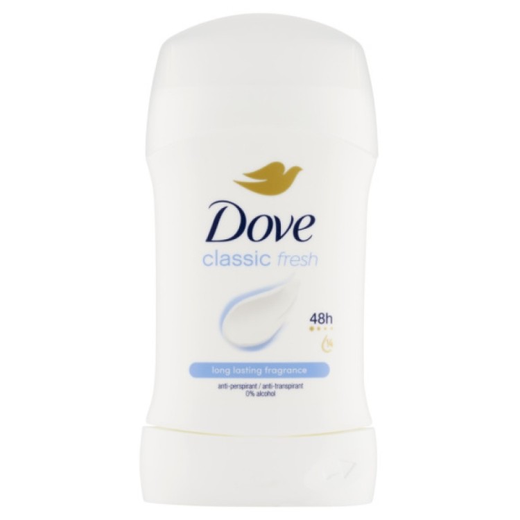 Dove stick Classic Fresh 50ml - Kosmetika Pro ženy Péče o tělo Tuhé antiperspiranty